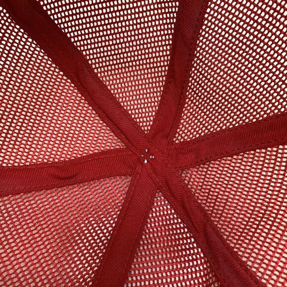 Vintage K-Brand Thimet SnapBack Hat Cap All Mesh Red(H7) - Picture 10 of 11